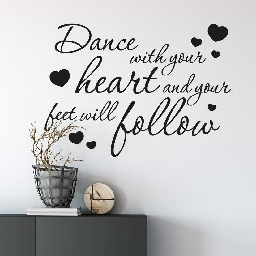 Adesivo murale - Dance with your heart...