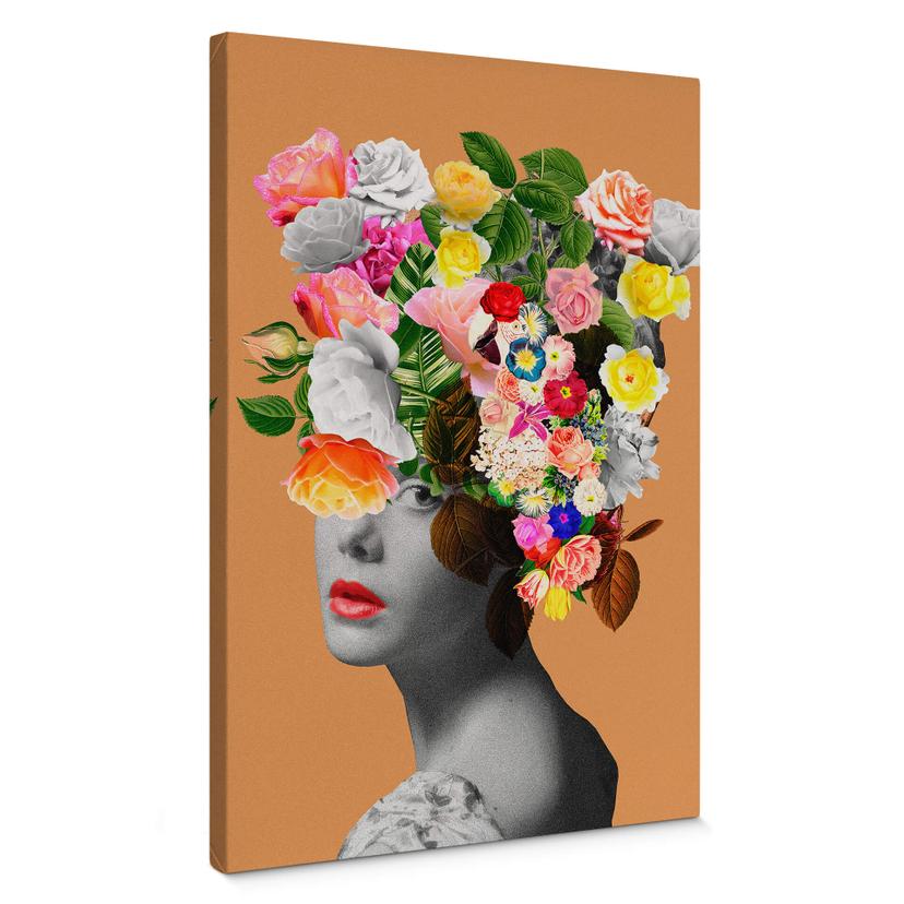 Lienzo Frida Floral Studio - Orange Lady