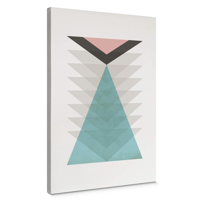 Lienzo Nouveauprints - Totem aqua & pink