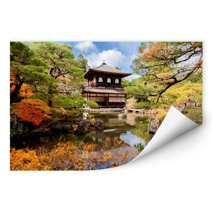 Zelfklevende Poster Japanse Tempel
