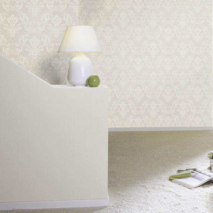 Rasch papier peint intissé, papier peint à motifs Trianon XIII blance nacré