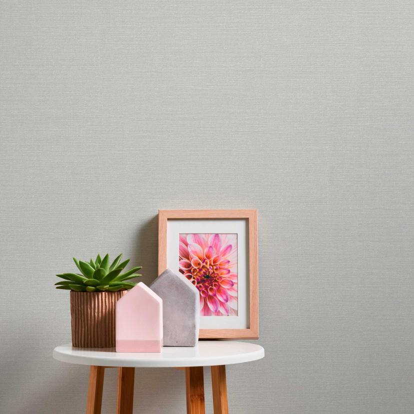 Papier peint intissé texturé blanc pur - Parfait pour une sensation d'espace clair et lumineux