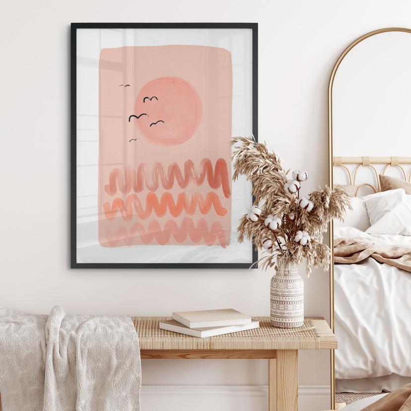 Poster Tramonto di pesca - Treechild