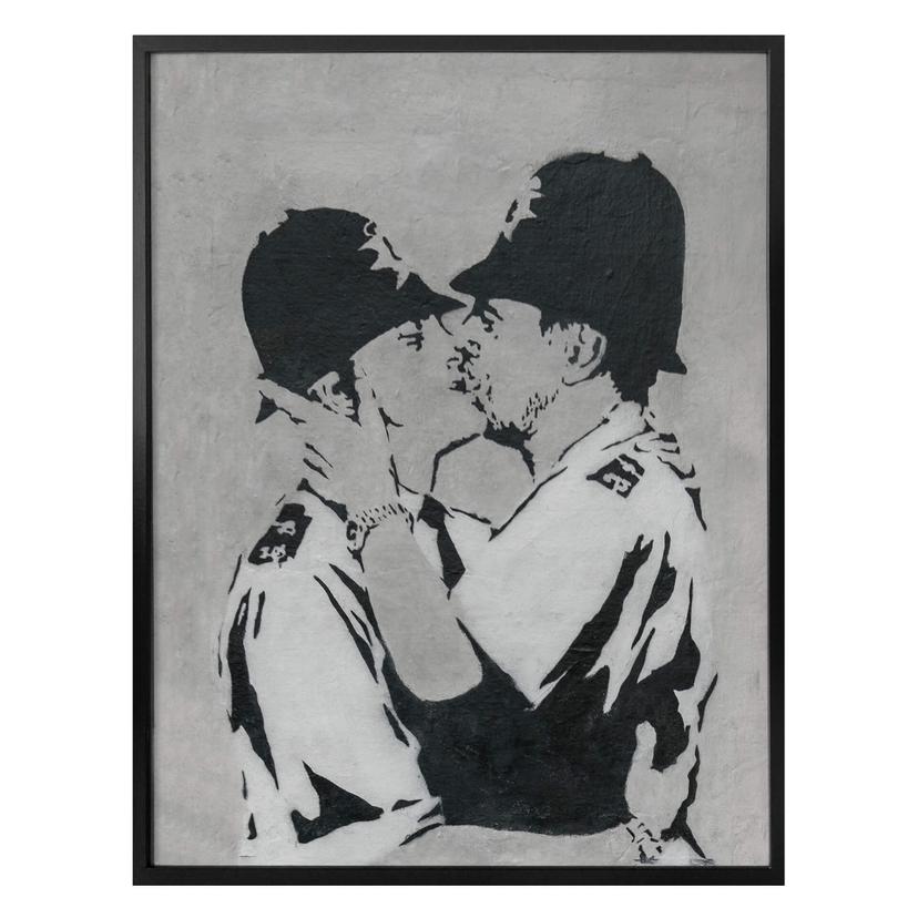 Plakat - Banksy - Kissing Policemen