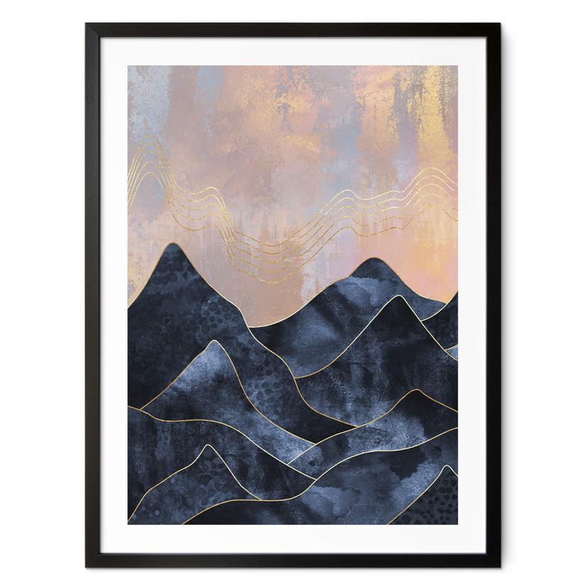 Póster Fredriksson - Cordillera jaspeada