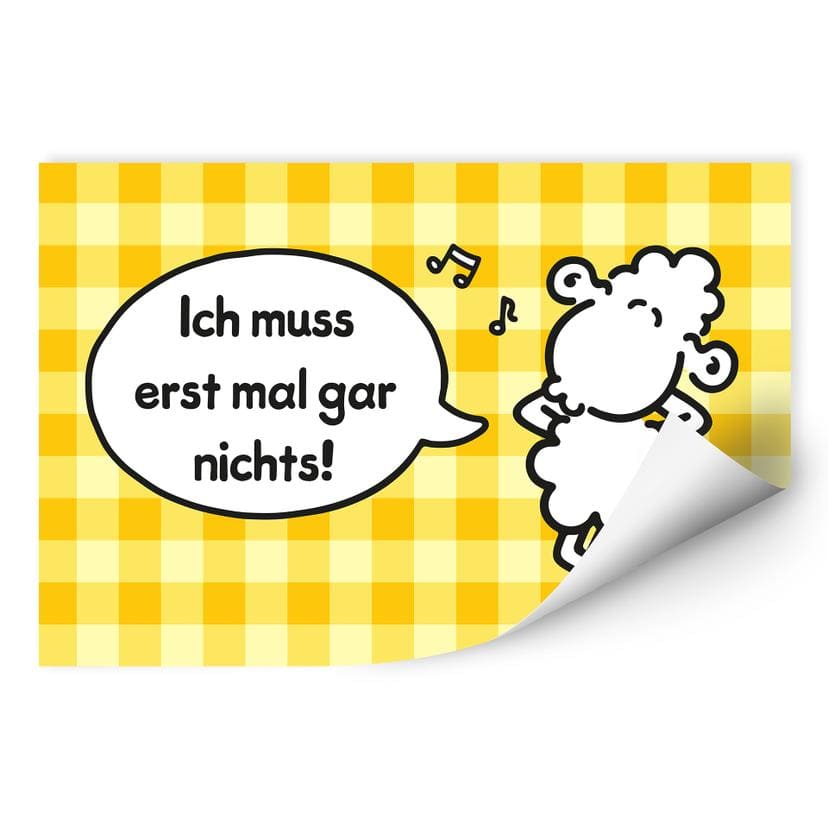Wallprint W - sheepworld Worthelden Erst mal gar nichts