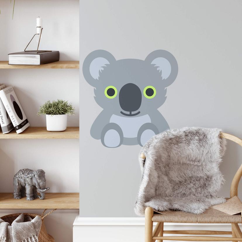 Muursticker Emoji Koala