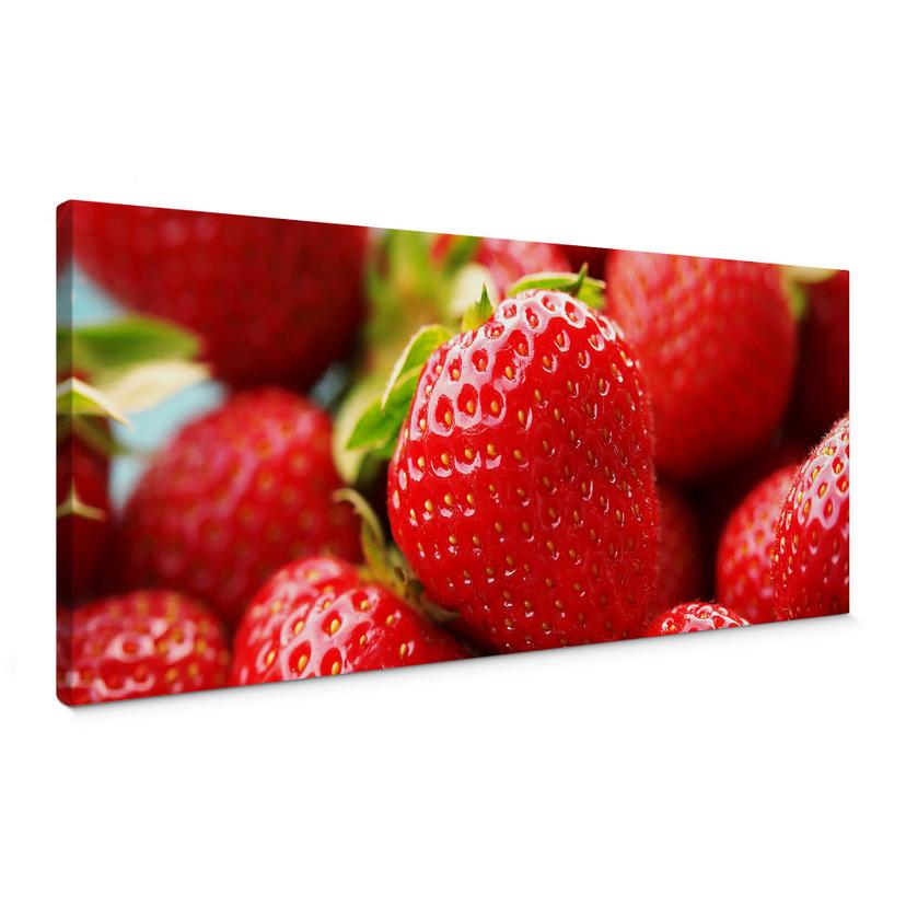 Lienzo Fresas del huerto - Panorama