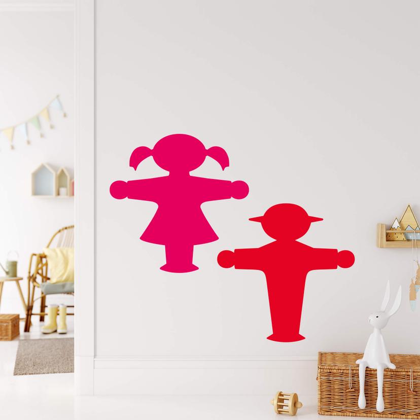Muursticker Ampelmann - Stilstaan