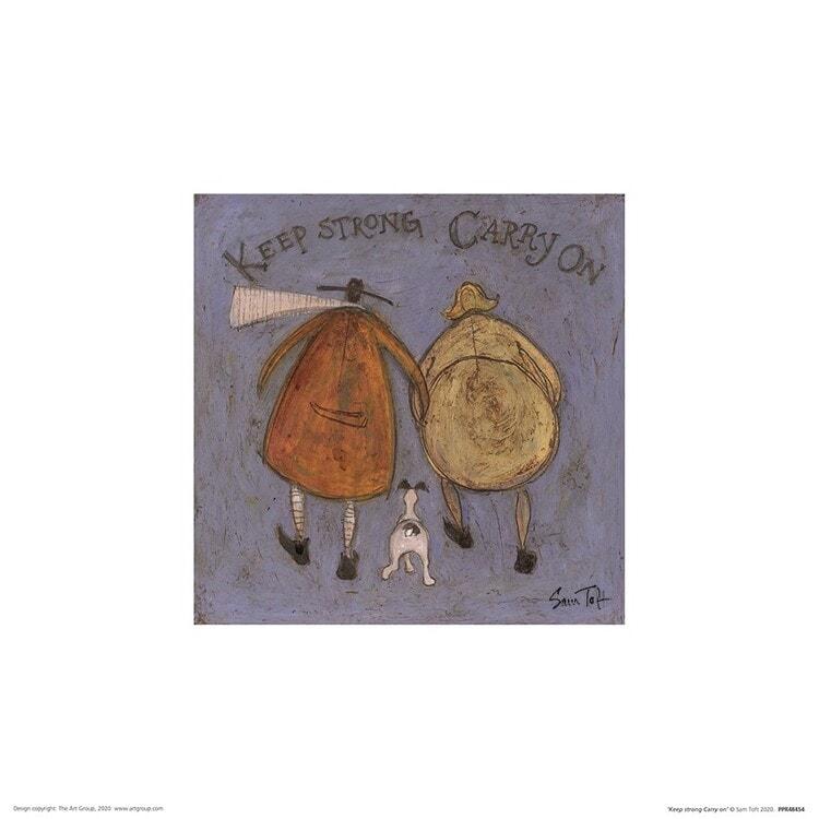 Plakat Sam Toft - Keep Strong Carry On kunsttryk, Sam Toft (30 x 30 cm)