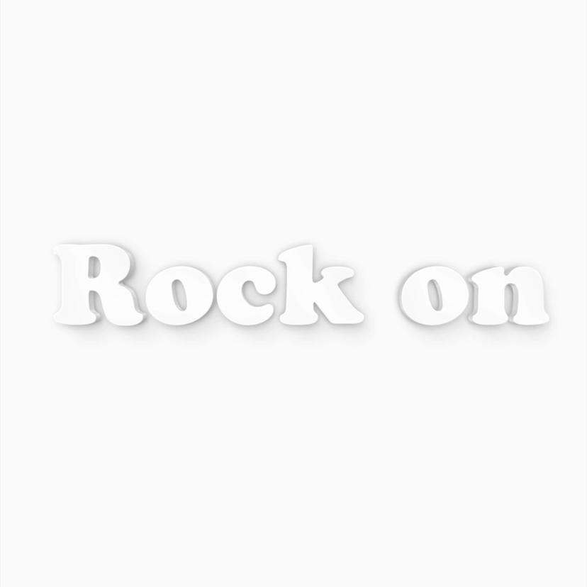Lettre décorative - 3D Rock on