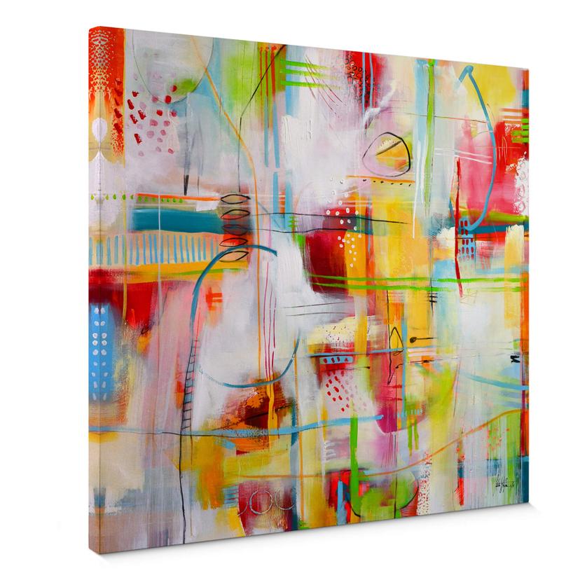 Tableau sur toile Fedrau - Dans le chaos des sentiments - Carré