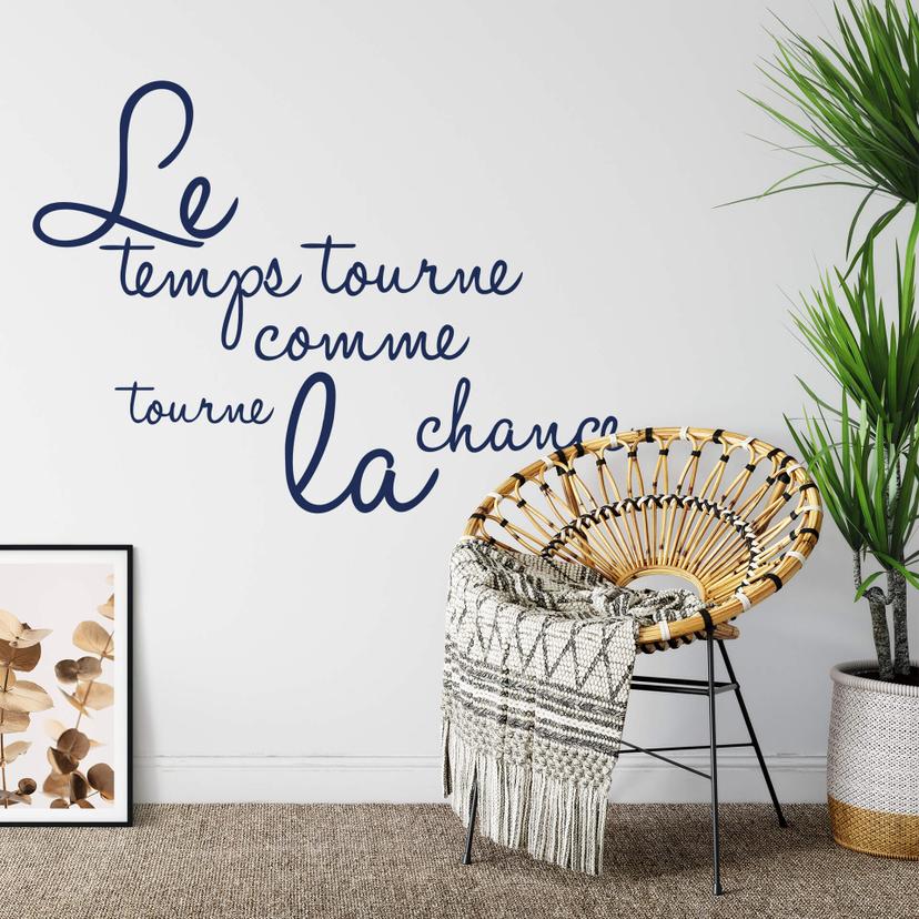 Adesivo murale - Le temps tourne