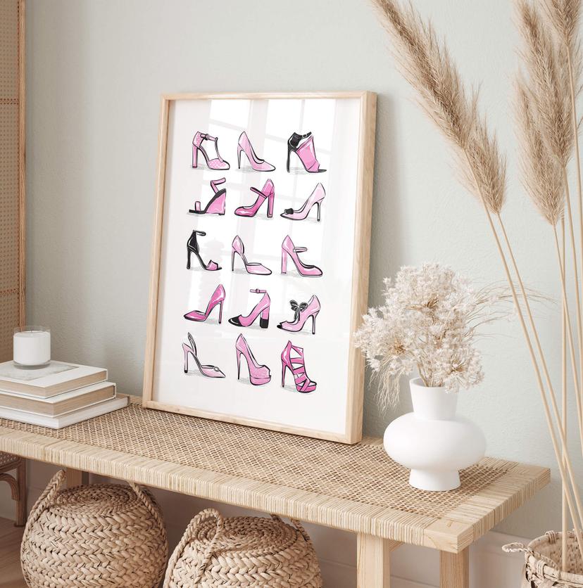 Poster Martina - Stiletto rosa