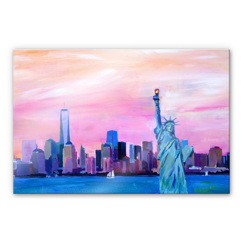 Tableau en verre acrylique - Bleichner - Manhattan Skyline
