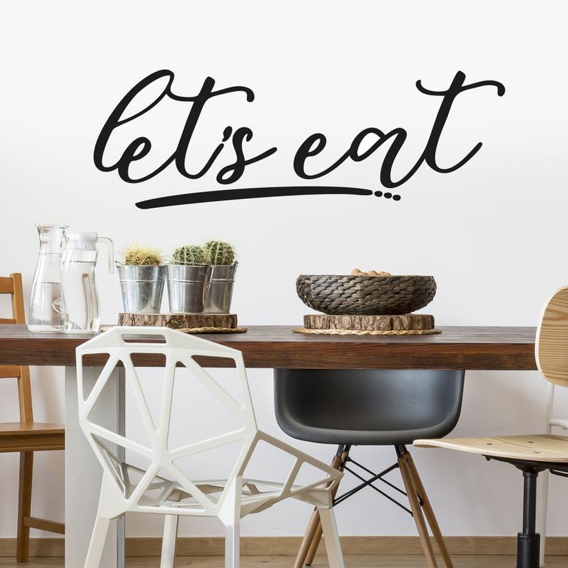 Wallsticker - let's eat