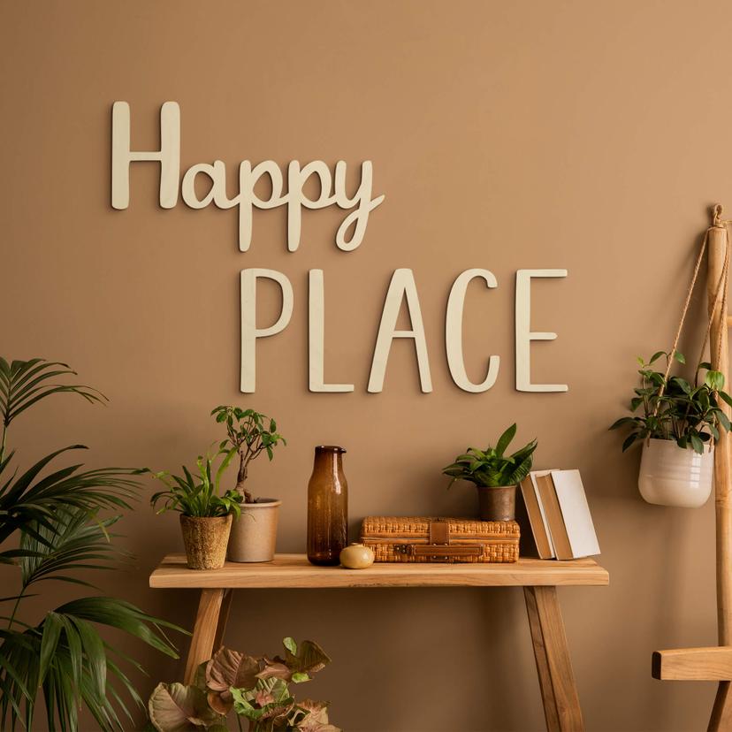 Vægdekoration Popler træ Happy Place