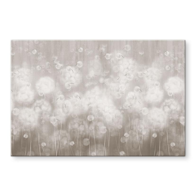Wanddecoratie Paardenbloemen Droom in Beige - Ms Tiff - Alu-Dibond