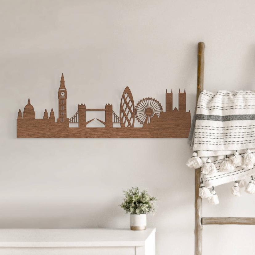 Decoro in legno – Skyline Londra