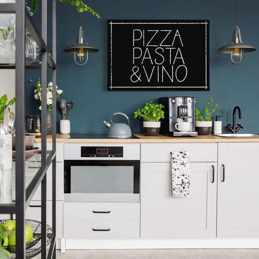 Stampa su tela - Pizza Pasta & Vino