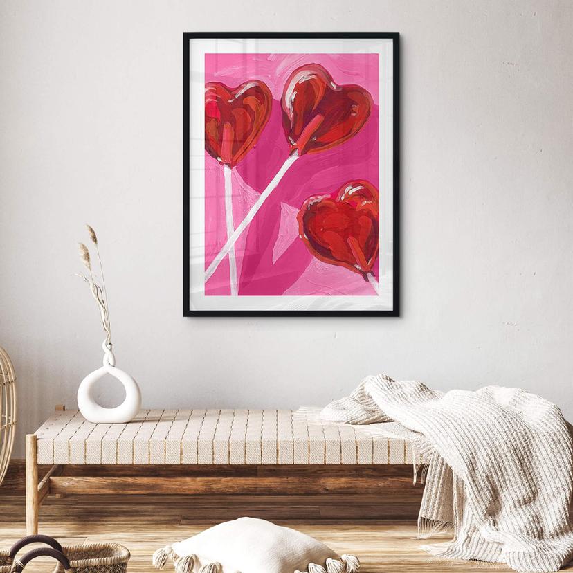 Poster Key and Sea - Lollipop Hearts