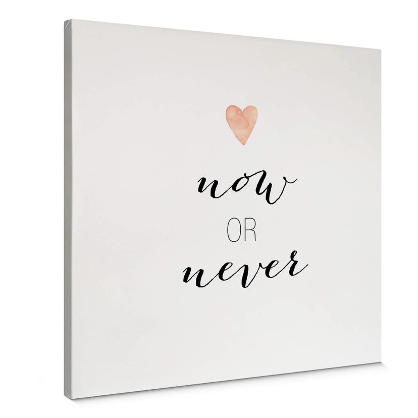 Tableau sur toile Confetti & Cream - Now or Never