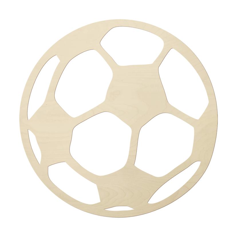 Wanddecoratie Populierenhout Voetbal