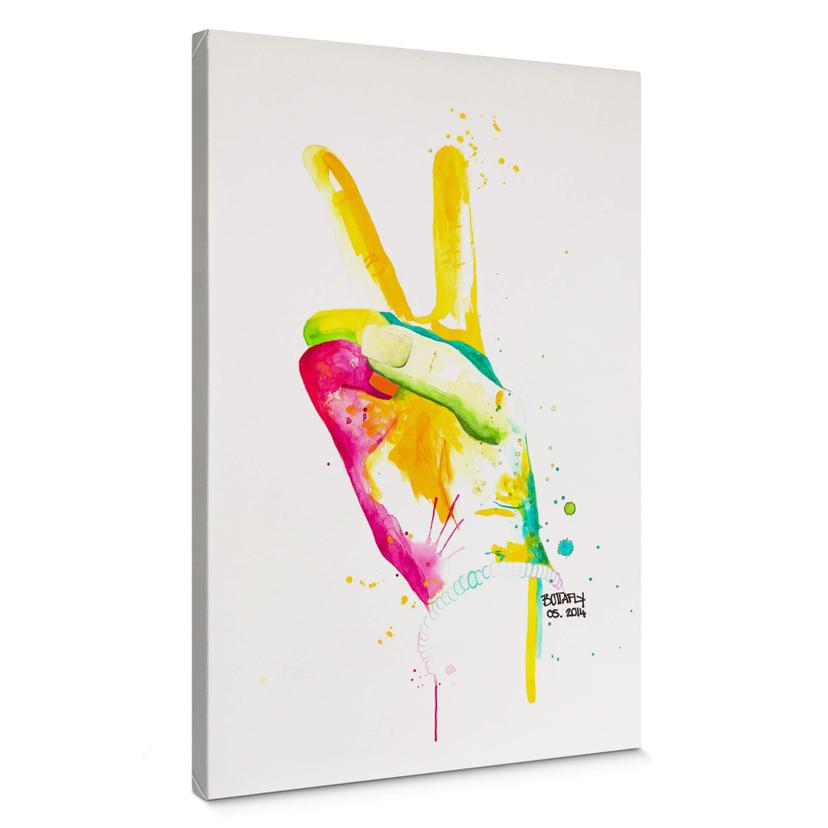 Tableau sur toile Buttafly - Paix 02