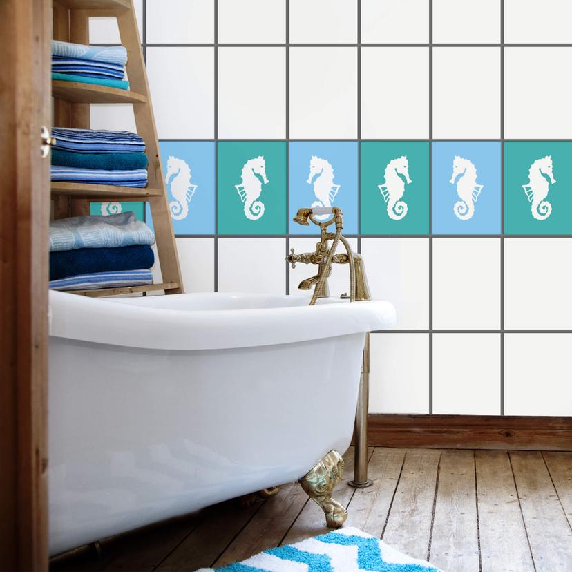 Sticker carrelage - Fleurs de Sarvar
