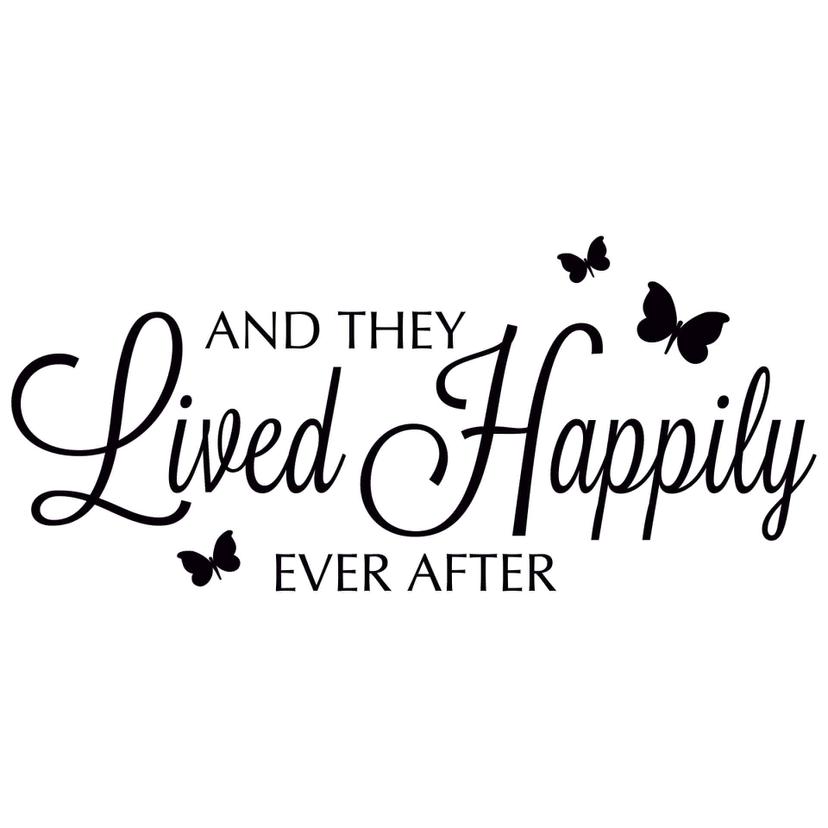 Adesivo murale - And they lived happily ever after