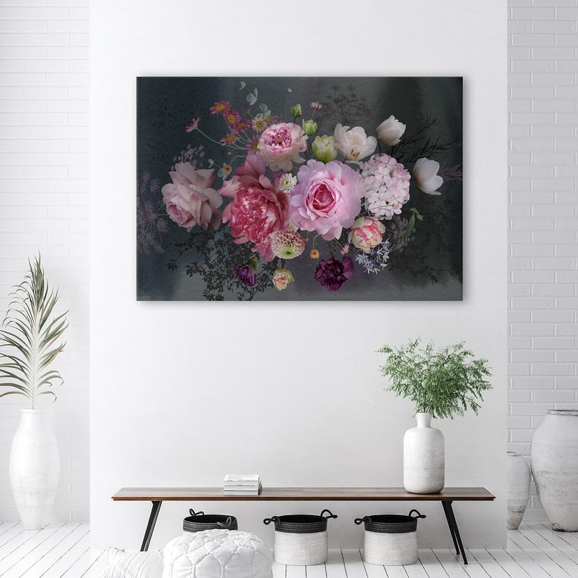 Stampe su tela, Bouquet di fiori vintage