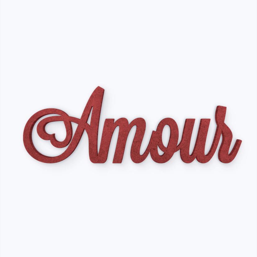 Lettere in legno MDF Amour