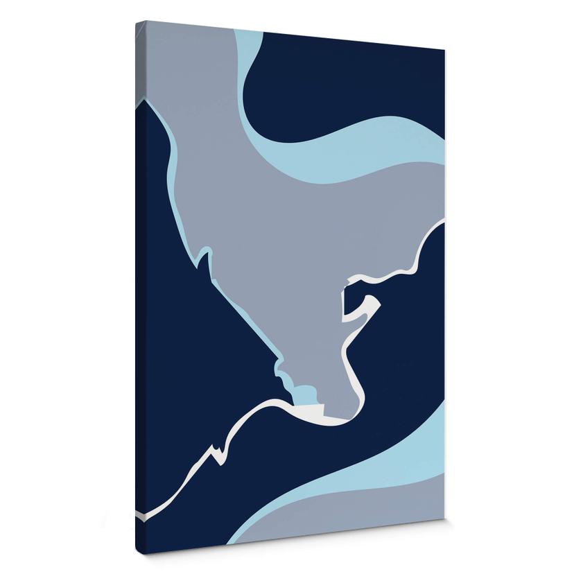 Canvasbillede - Nordic Creators - Abstract Blue