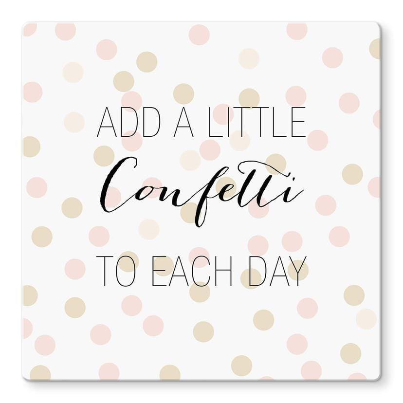 Glass Print Confetti & Cream - Add Confetti