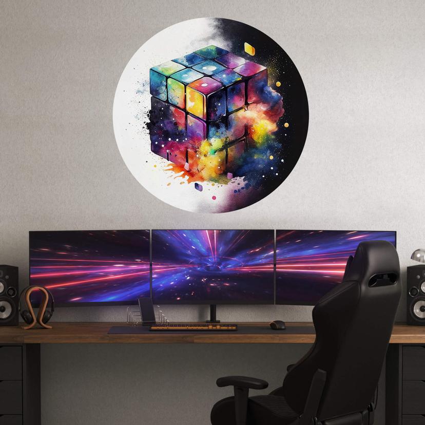 Wall Sticker Heine - Magical Rubik's Cube