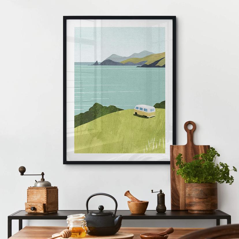 Poster Van Life on the coast - ResePoster - Floder