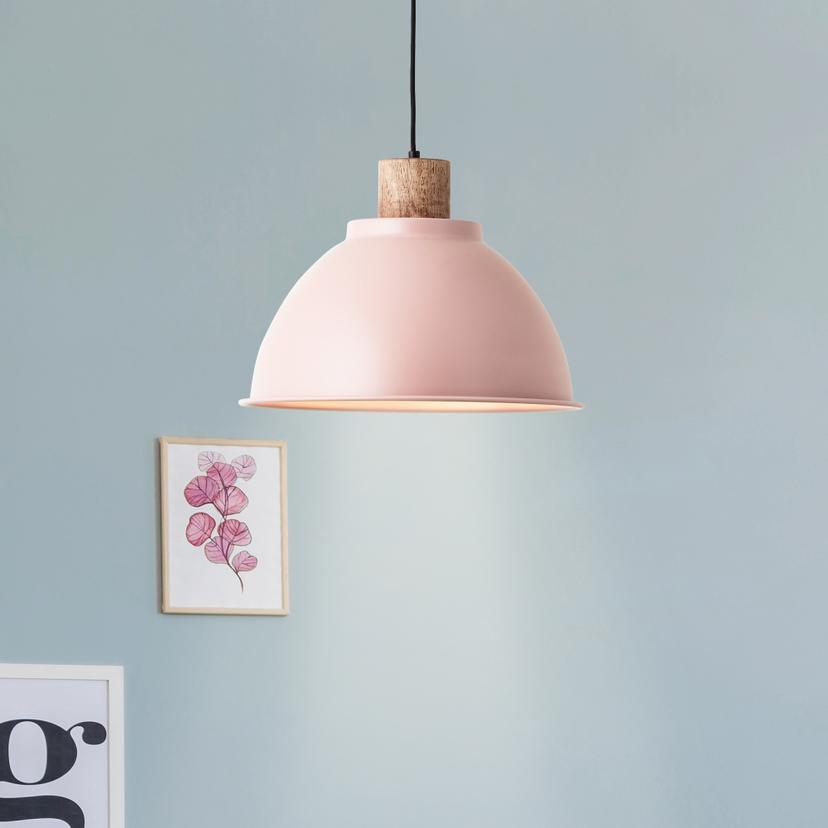 Pendelleuchte Franziska, rosa,  Ø38 cm, Metall Pendelleuchte