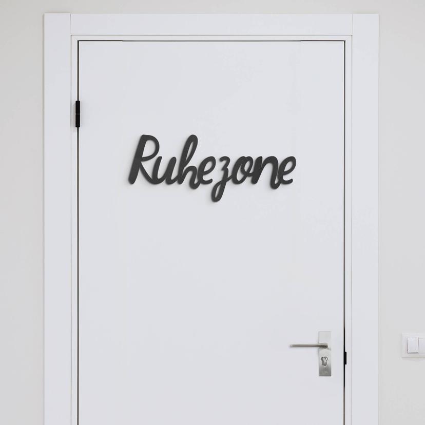 3D MDF Schriftzug Ruhezone