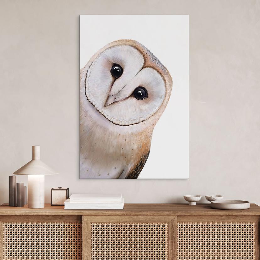 Wanddecoratie Nieuwsgierige Kerkuil - Korenkova