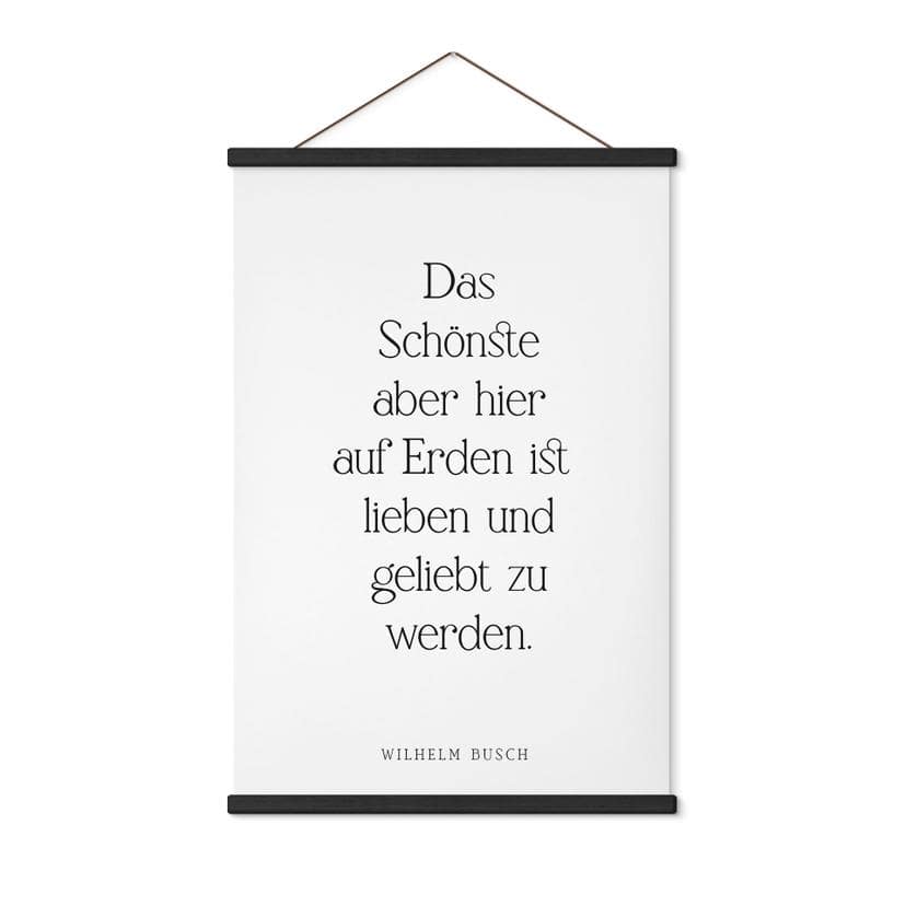 Stoffbild Das Schönste auf Erden