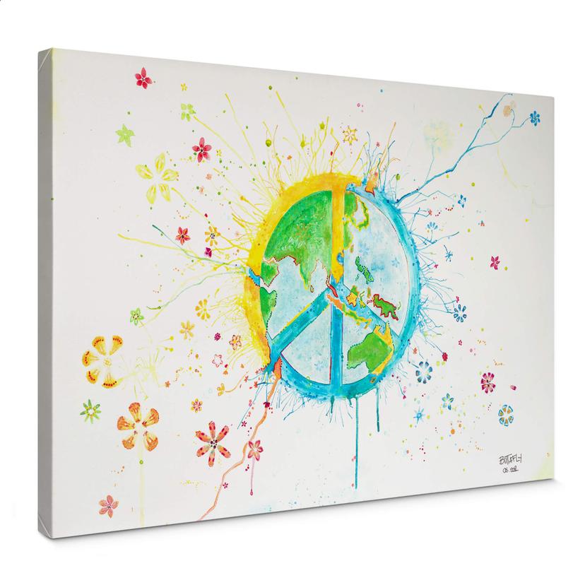 Tableau sur toile Buttafly - Paix