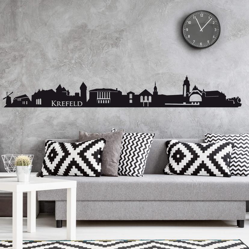 Wandtattoo Krefeld Skyline