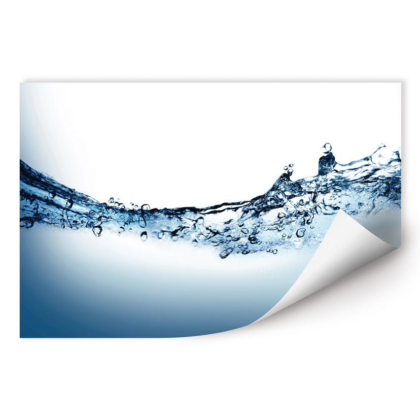 Poster autocollant - W - Water Flow