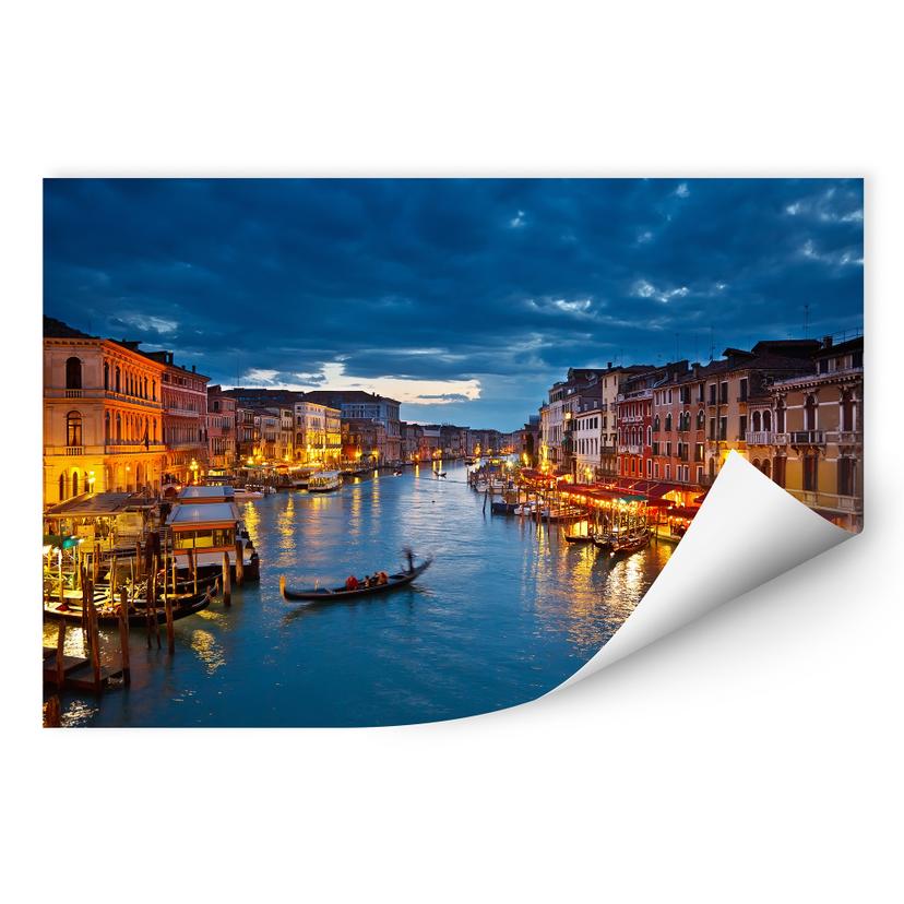 Zelfklevende Poster Canal Grande in Venetie