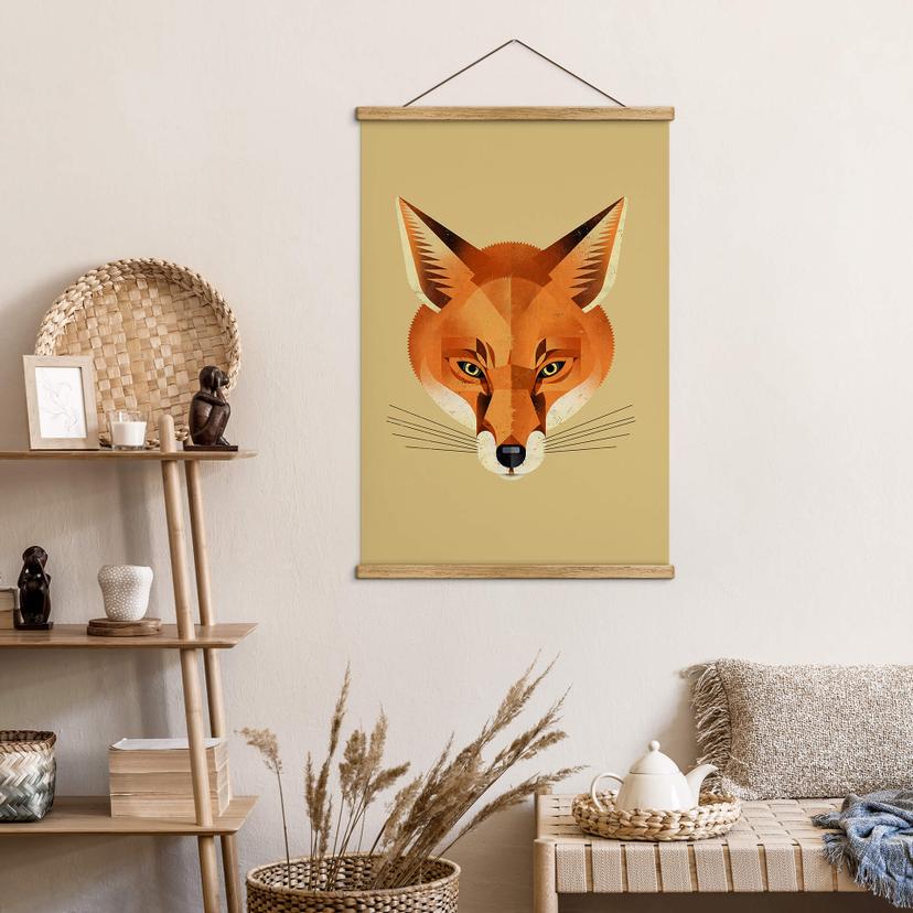 Poster tessile Braun - Volpe
