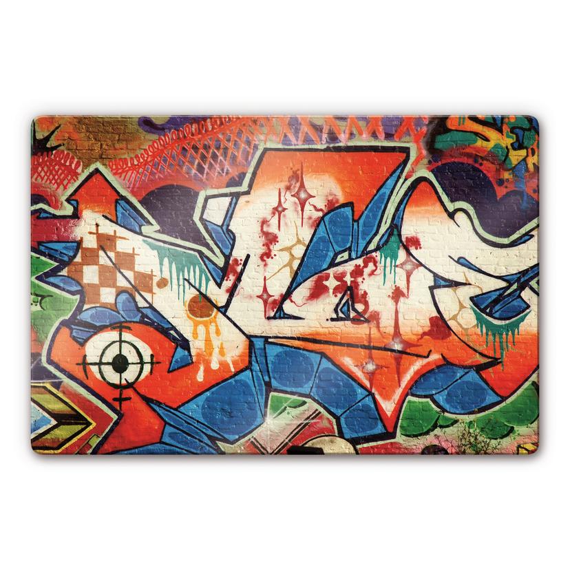 Tableau en verre - Graffiti