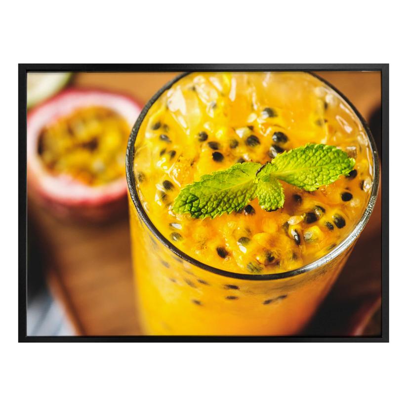 Póster de fruta de la pasión fresca