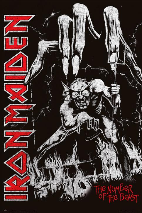 Music Poster Iron Maiden - Number of Beast 61x91,5 cm