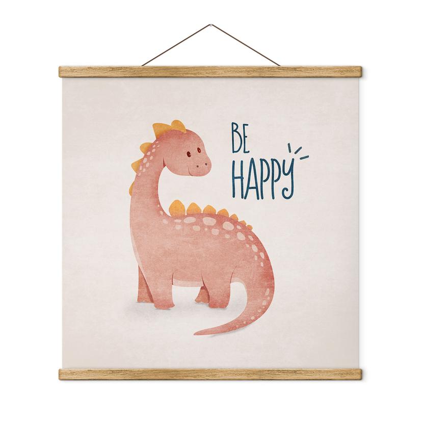 Tekstil plakat Dino Be Happy - Brachiosaurus - Tunaboylu
