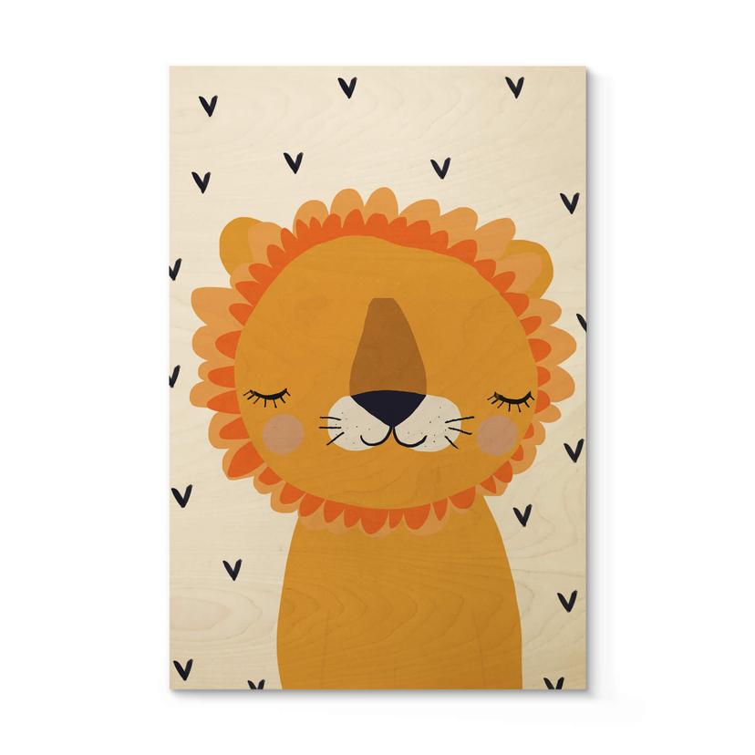 Cuadro de madera Treechild - Leoncito